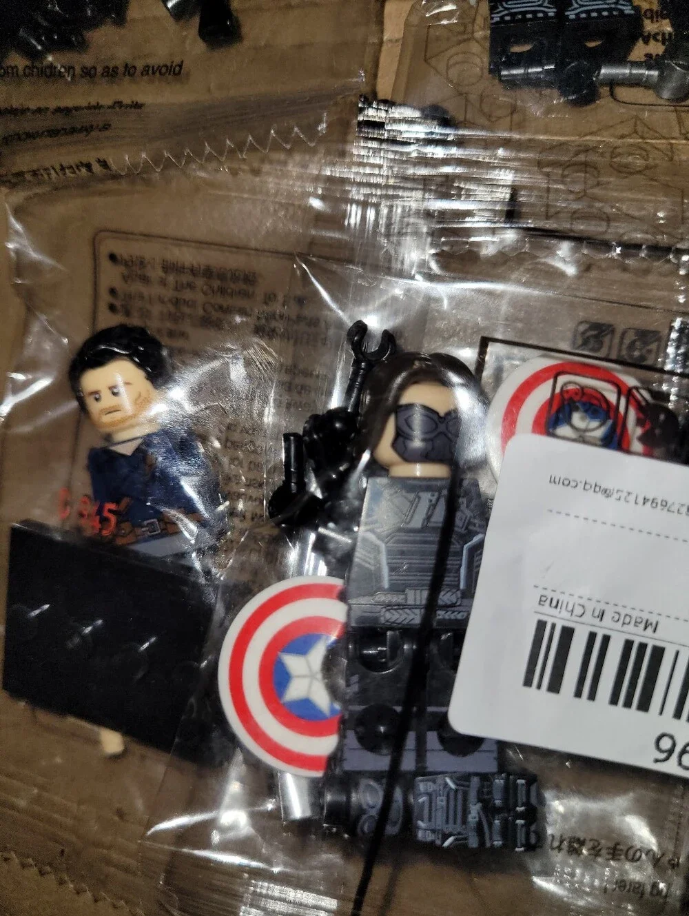 New Marvel Bucky/Winter Soldier 6 Variant Minifigure Set